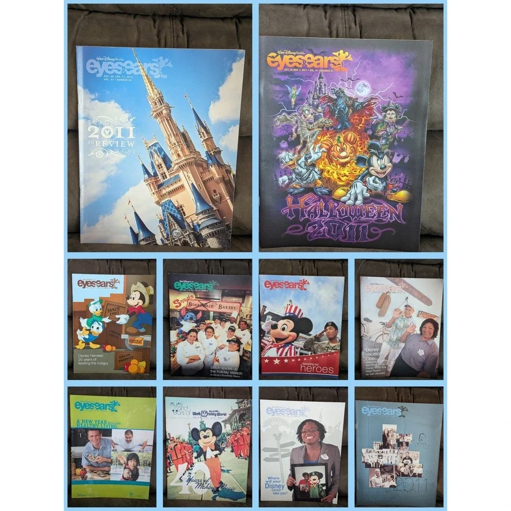 COMPLETE Set 28 Walt Disney World Eyes &‎ Ears Cast Member Magazines Rare 2011